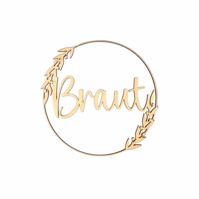 Holzringset - Braut & Bräutigam für Traustühle – Bild 2