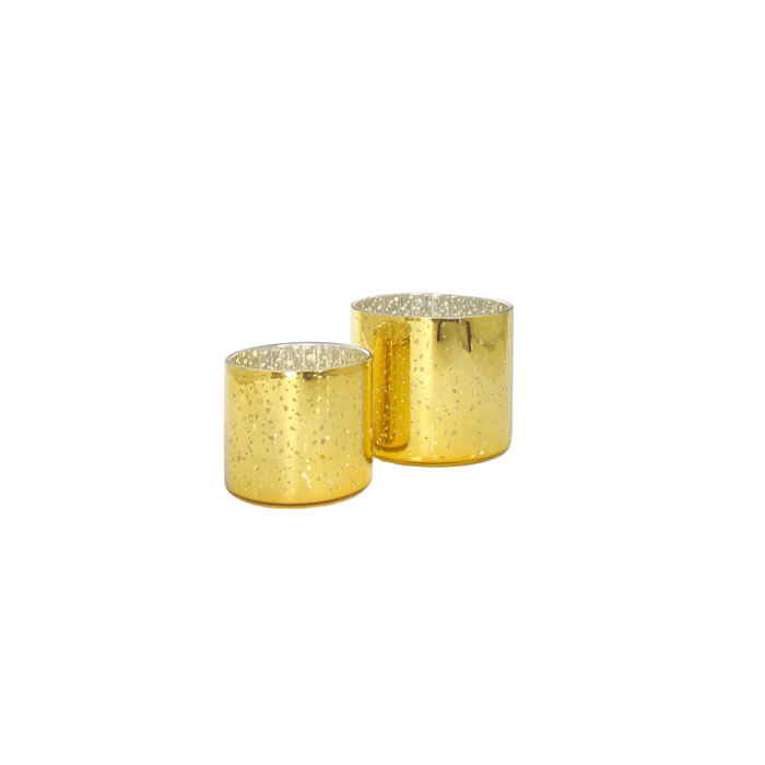 Teelicht-Set gold