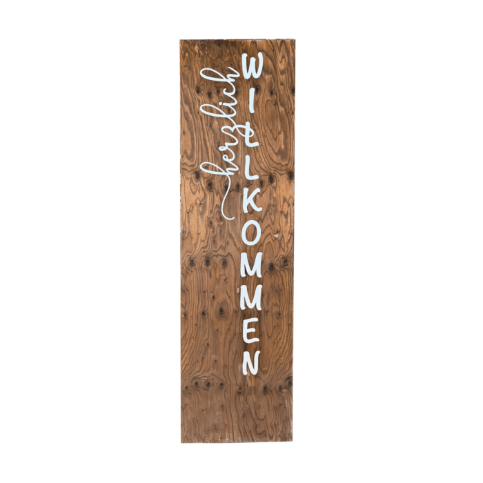 Willkommens Schild